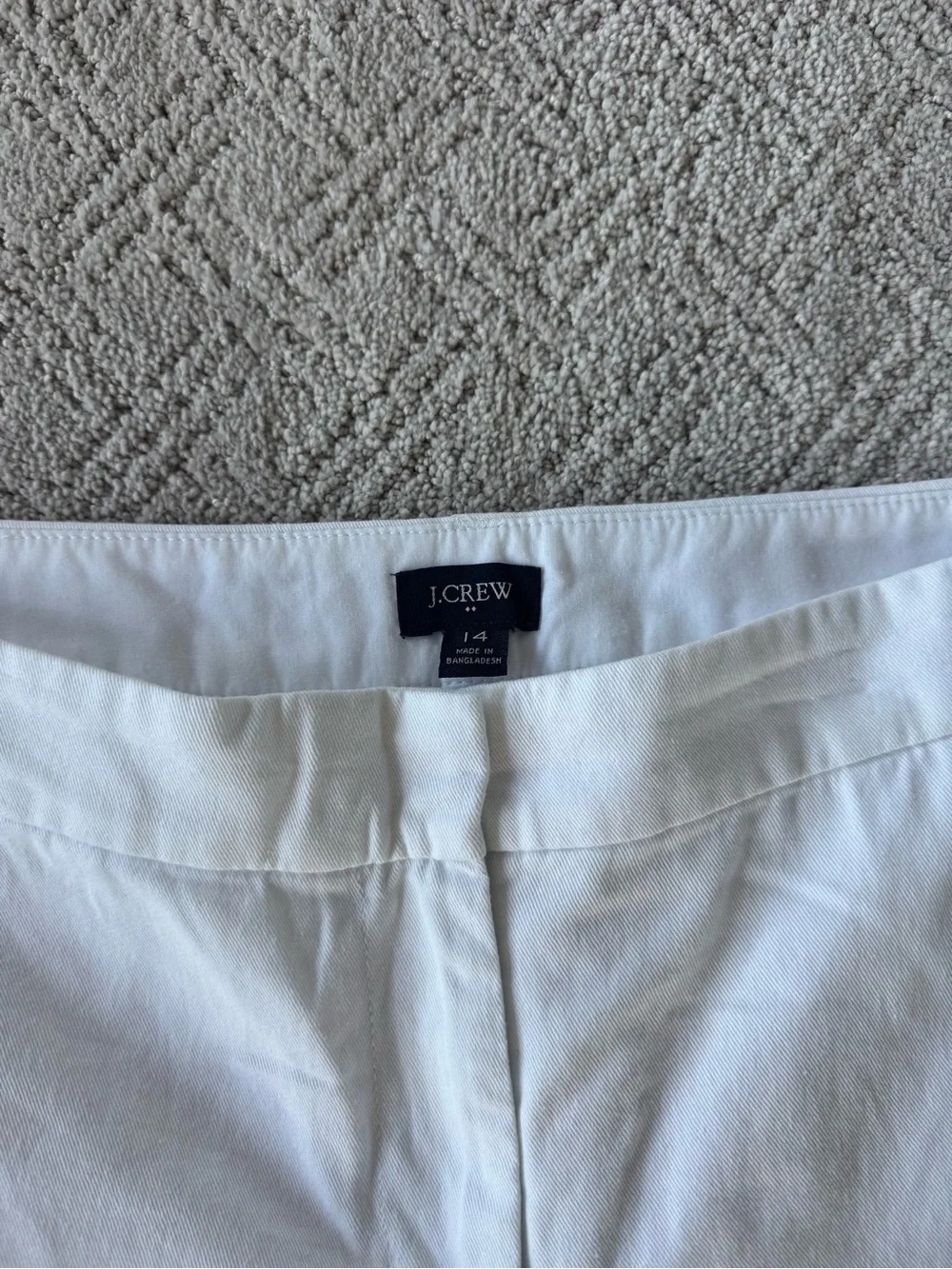 J. Crew White 5 inch Shorts